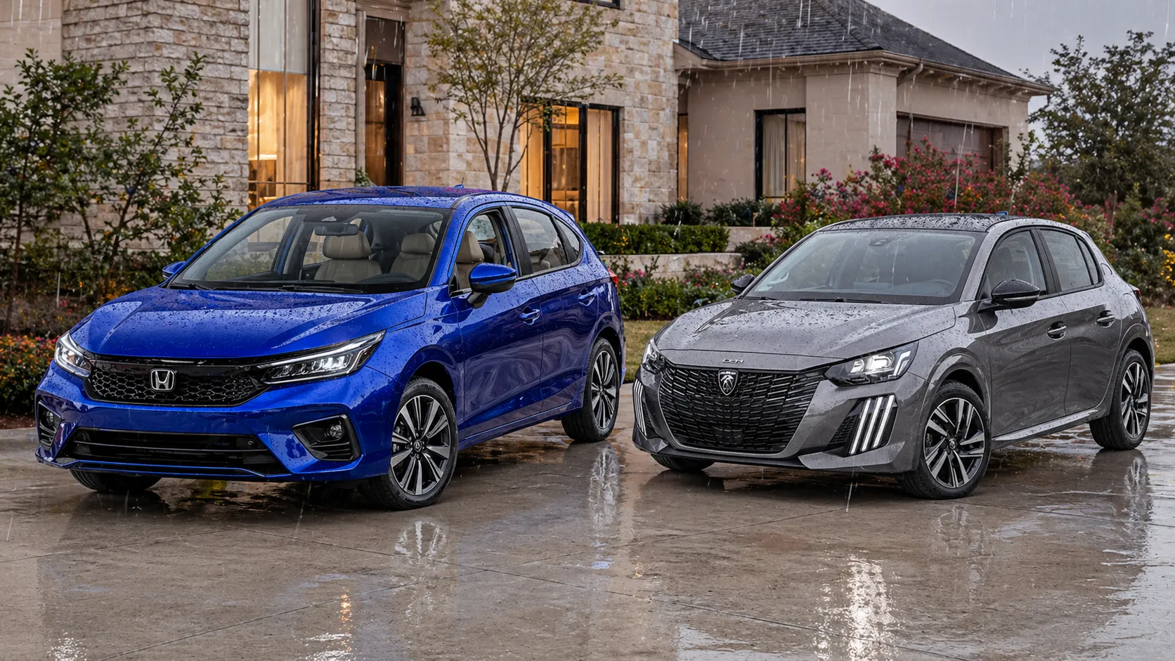 Comparativo PCD Honda City Hatch LX 2026 vs Peugeot 208 Active Turbo 2026 escolha o seu