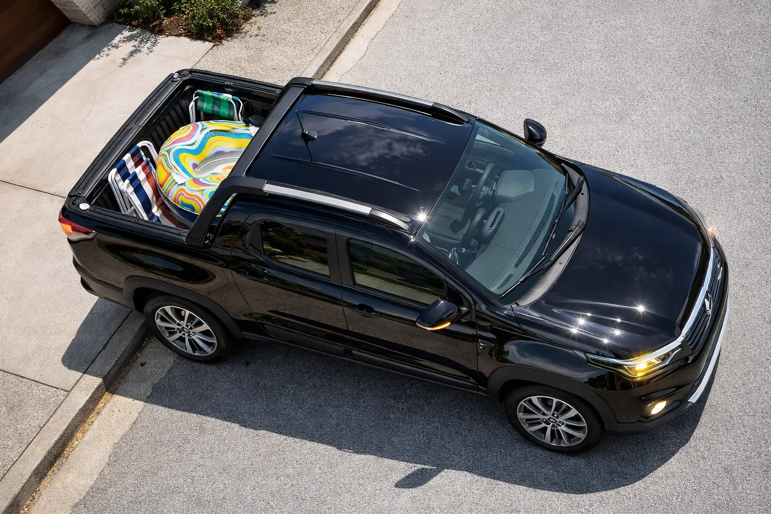 Fiat Strada com acessórios