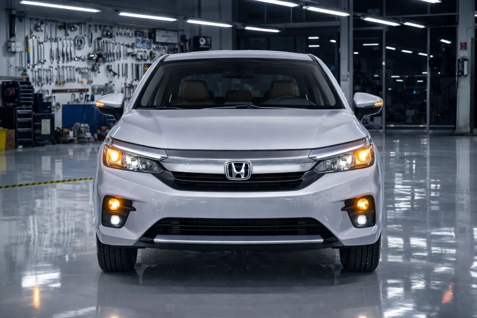 Honda City EX 2023 com foco em sistema de estabilidade, tração e freios