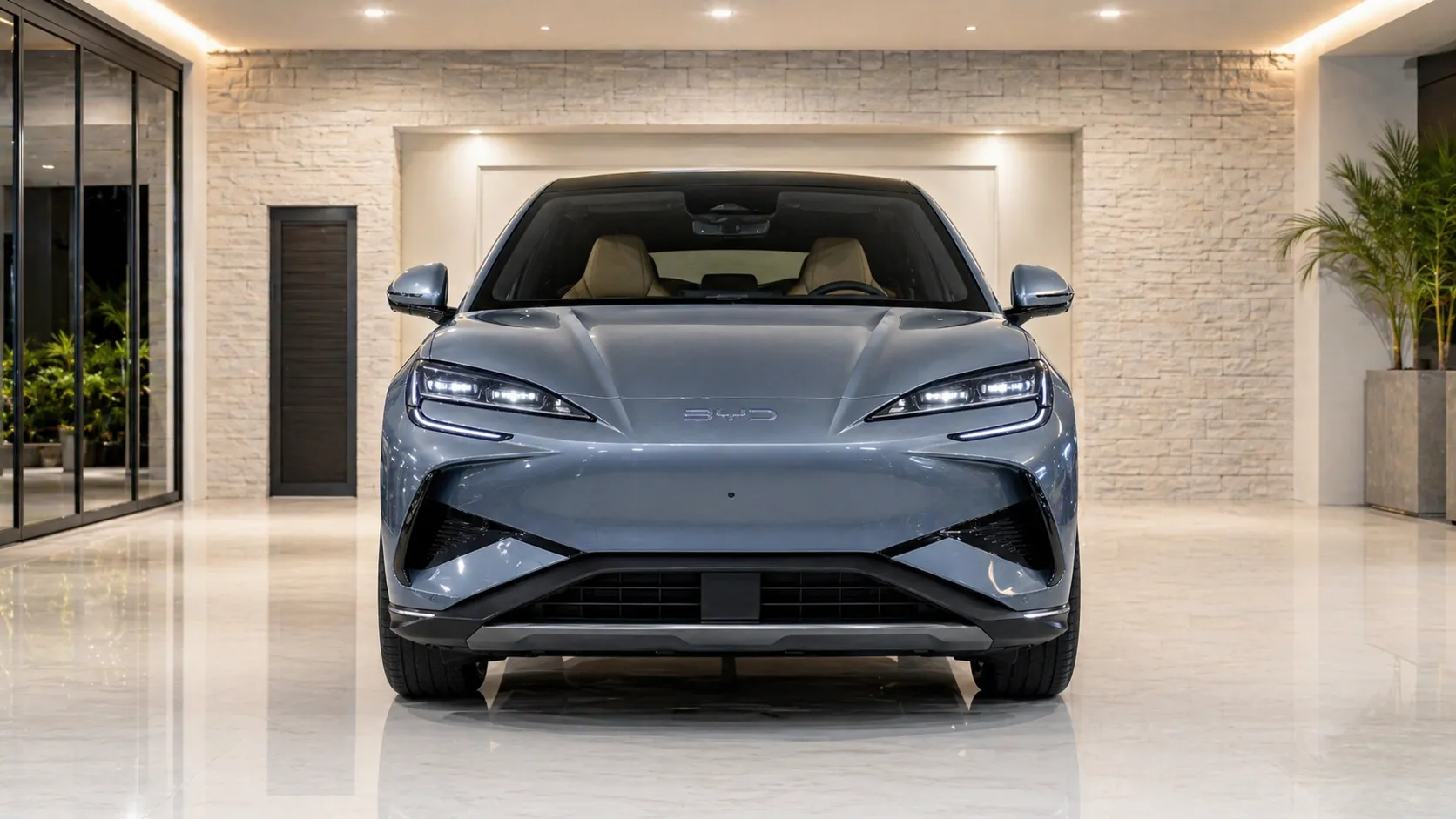 Interior do BYD Sealion 7 EV 2026 com foco em conforto PCD