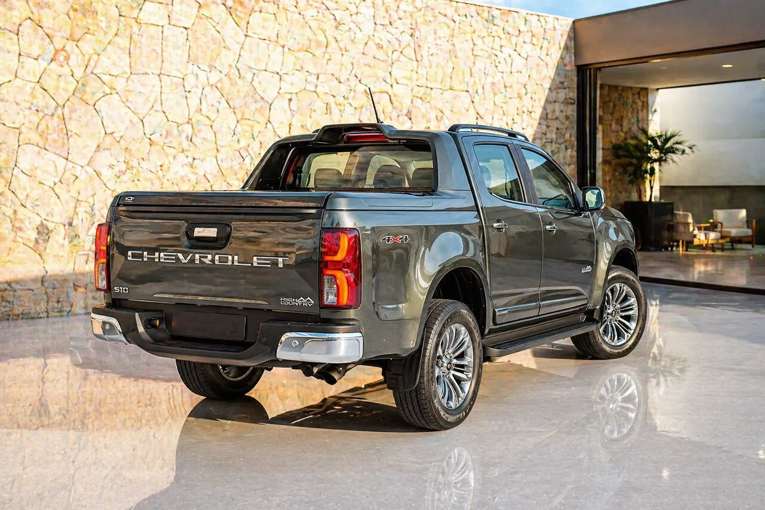 Interior da Chevrolet S10 High Country 2026 com foco em conforto para público PCD