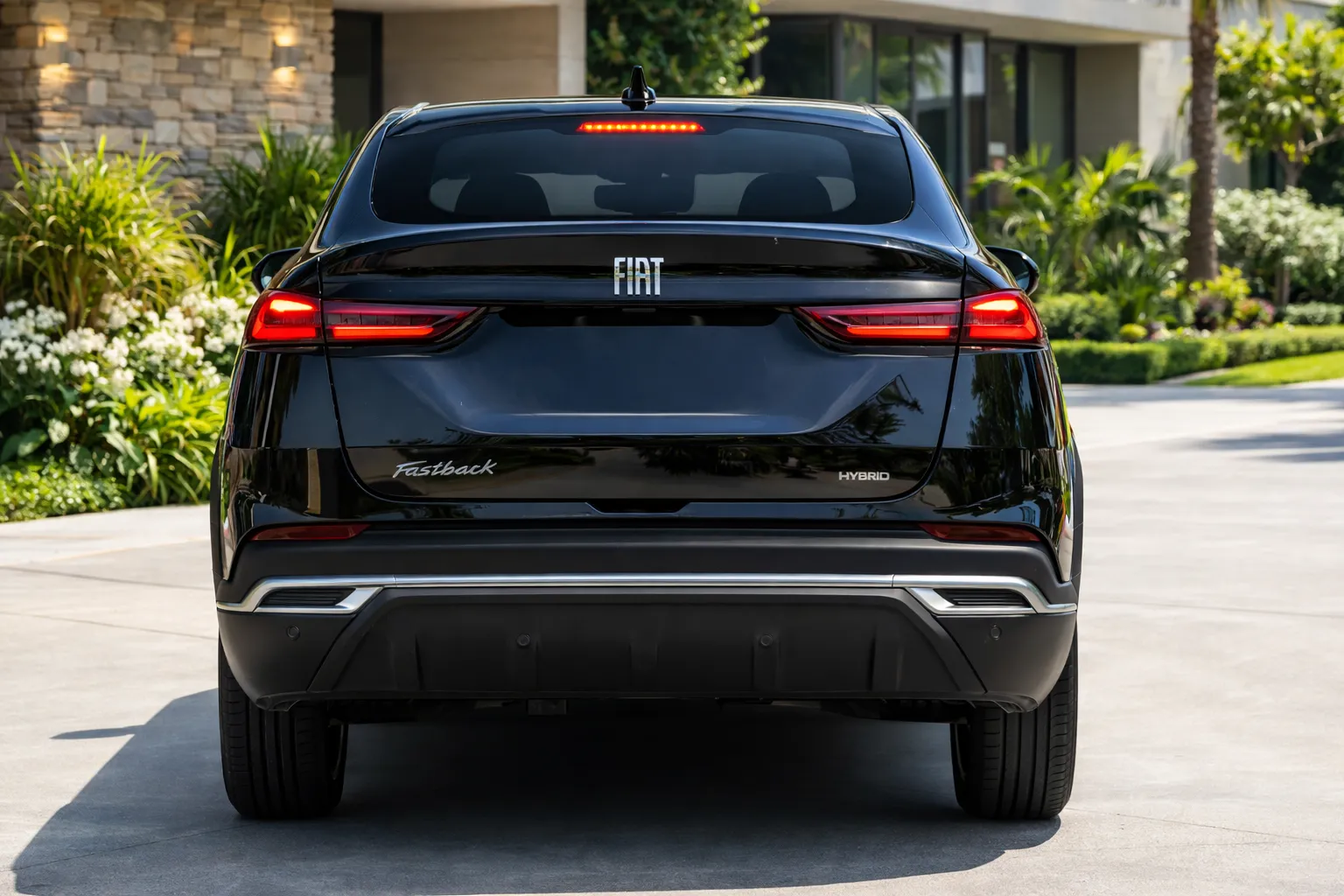 Detalhes externos do Fiat Fastback Audace Hybrid 2026