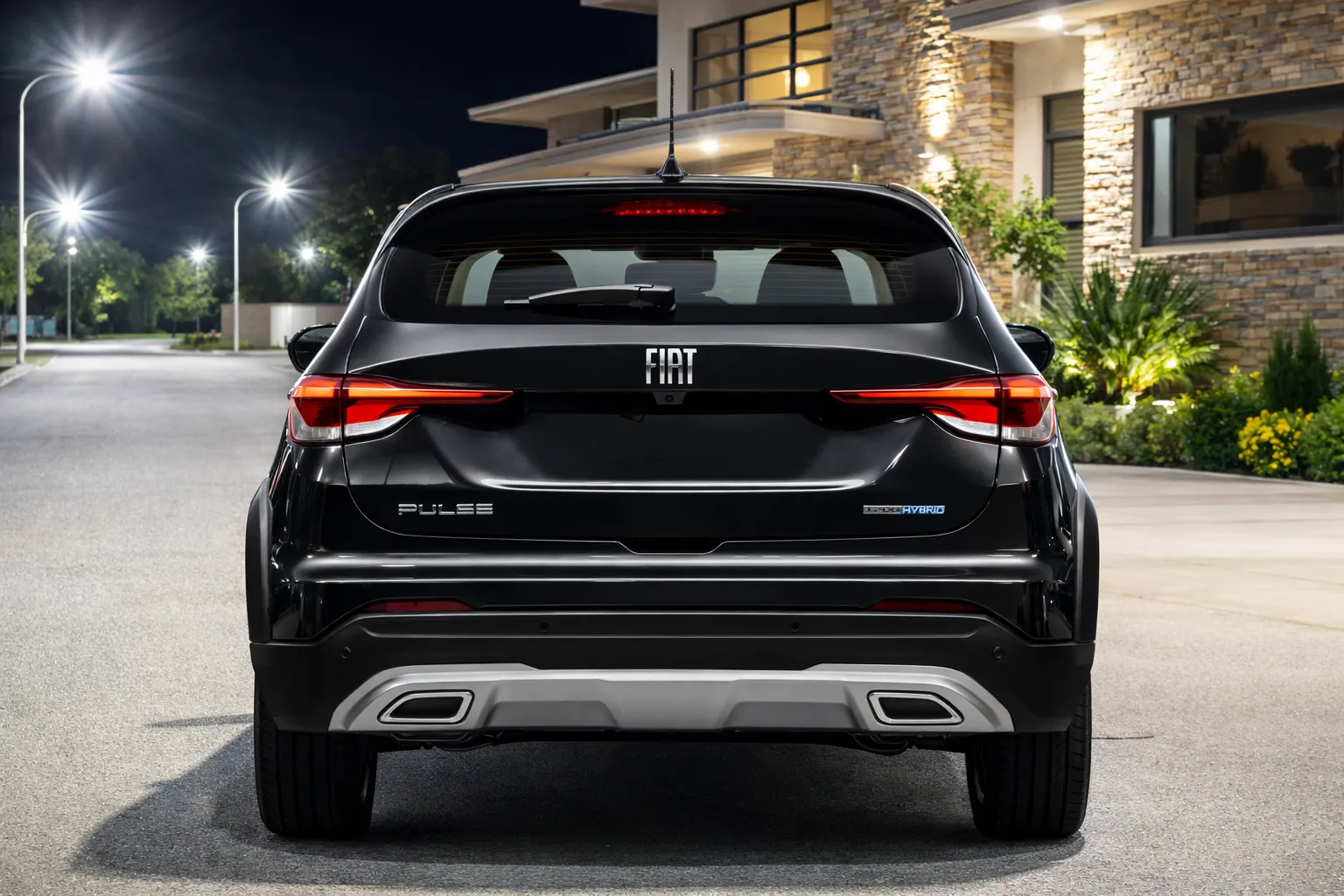 Painel e central multimídia do Fiat Pulse Impetus Hybrid 2026