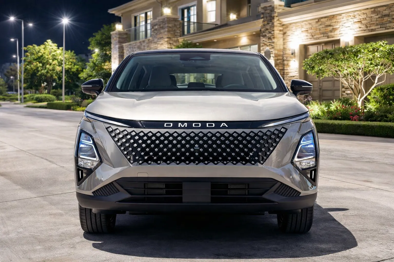 Painel e telas do Omoda 5 Luxury HEV 2026