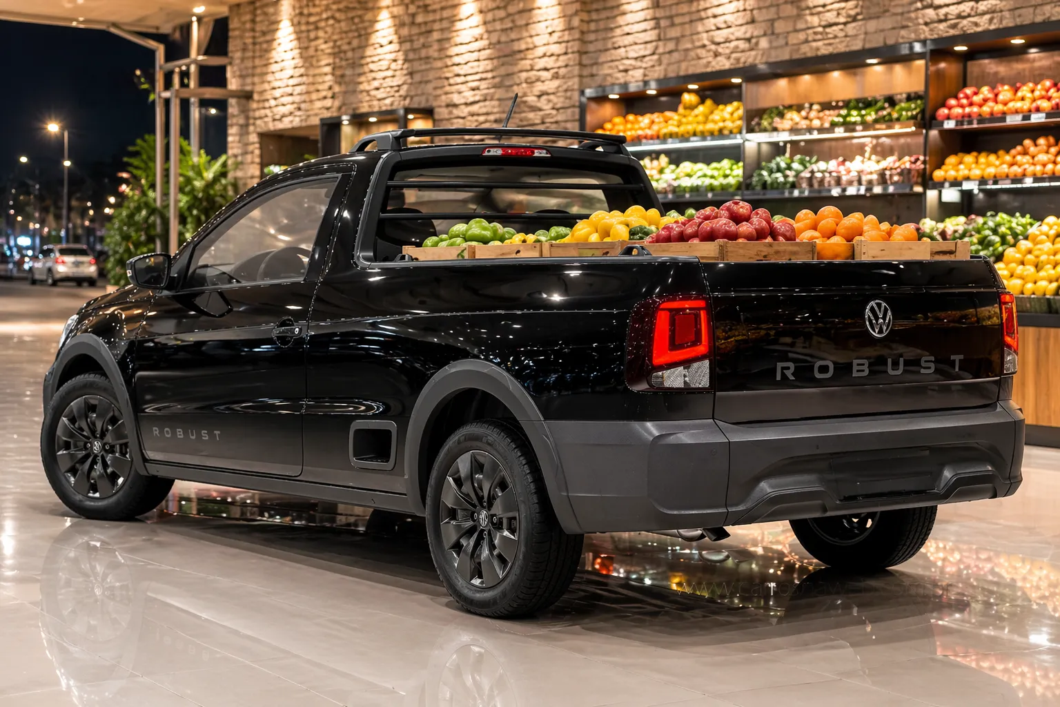 VW Saveiro Robust 2026 cabine simples em contexto de uso profissional