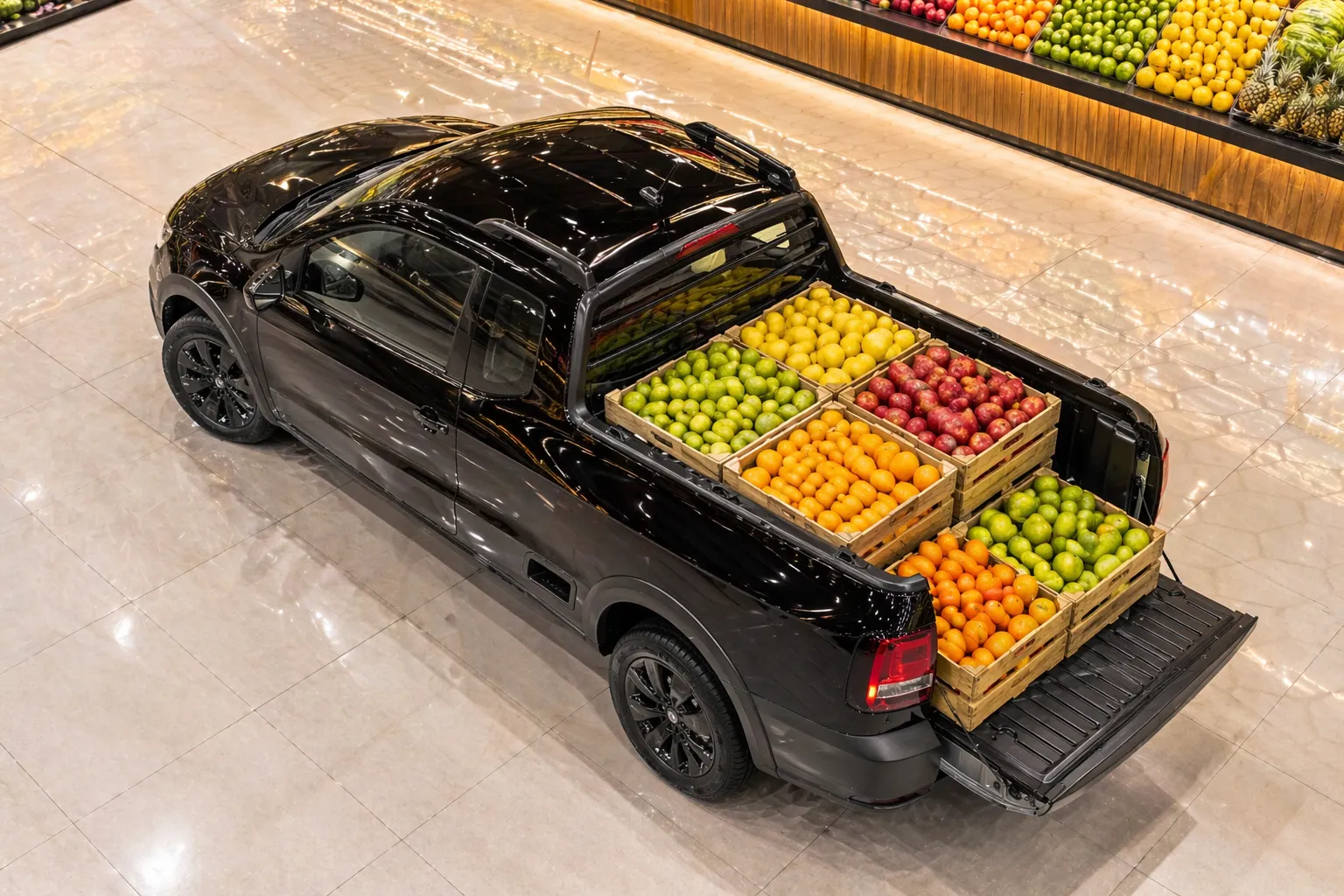 Interior da VW Saveiro Robust 2026