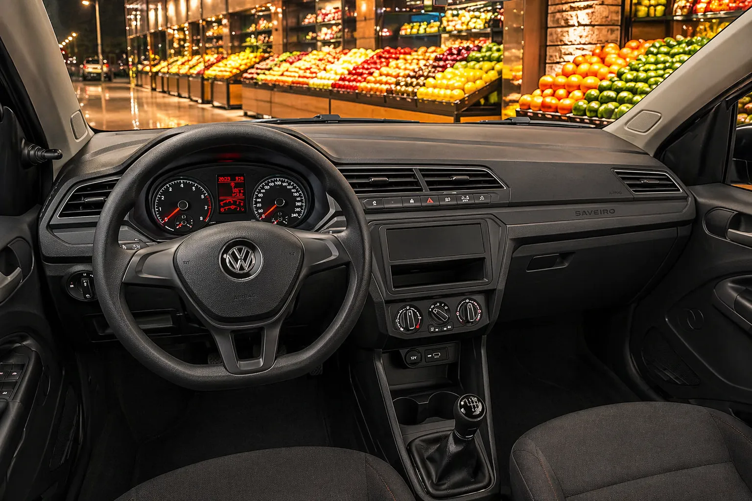 VW Saveiro Robust 2026 em visão traseira e lateral