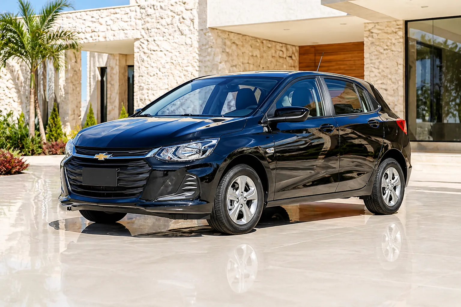 Chevrolet Onix hatch 1.0 Turbo AT 2024 PCD seminovo em imagem editorial para guia de compra