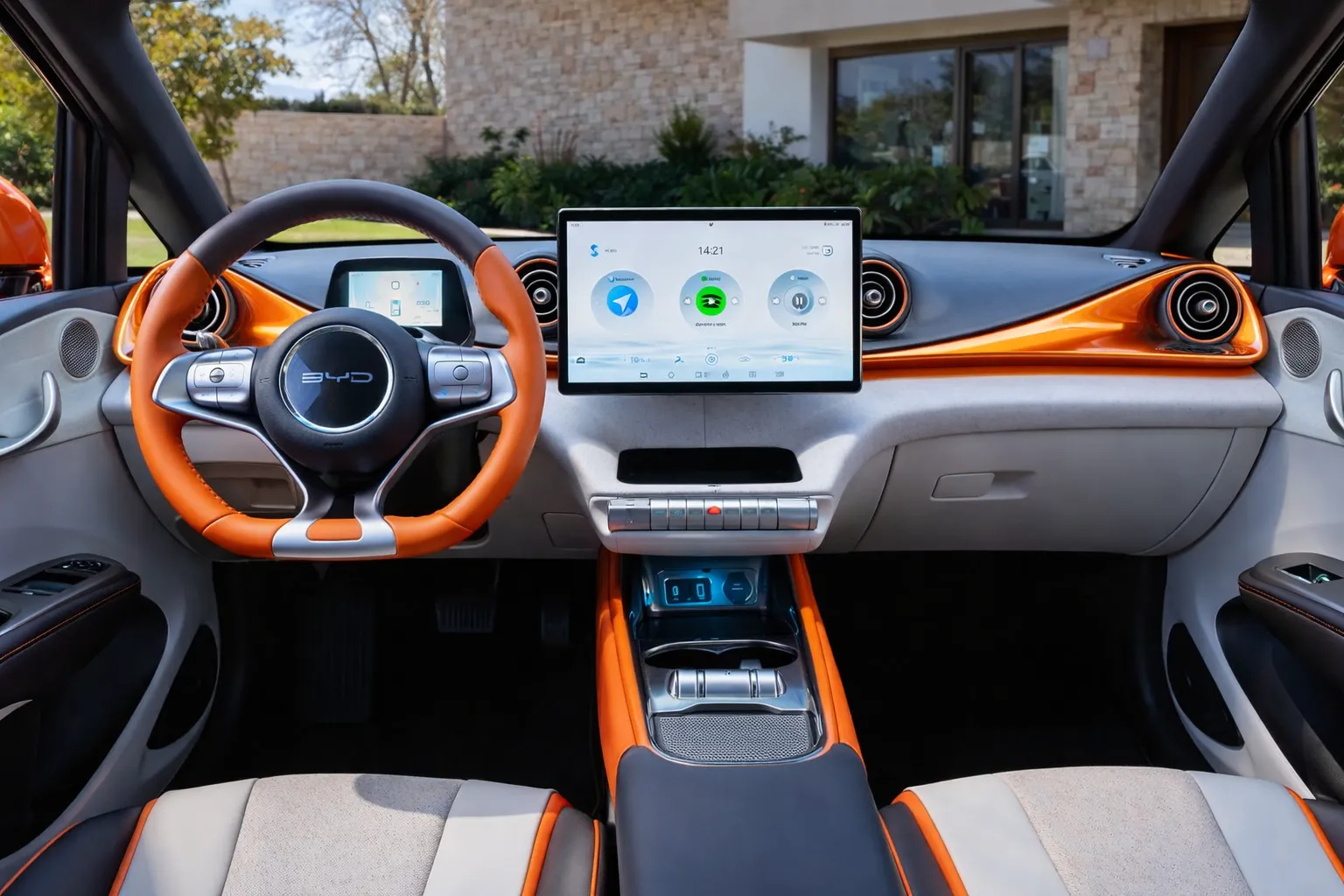 Interior do BYD Dolphin GS 2026