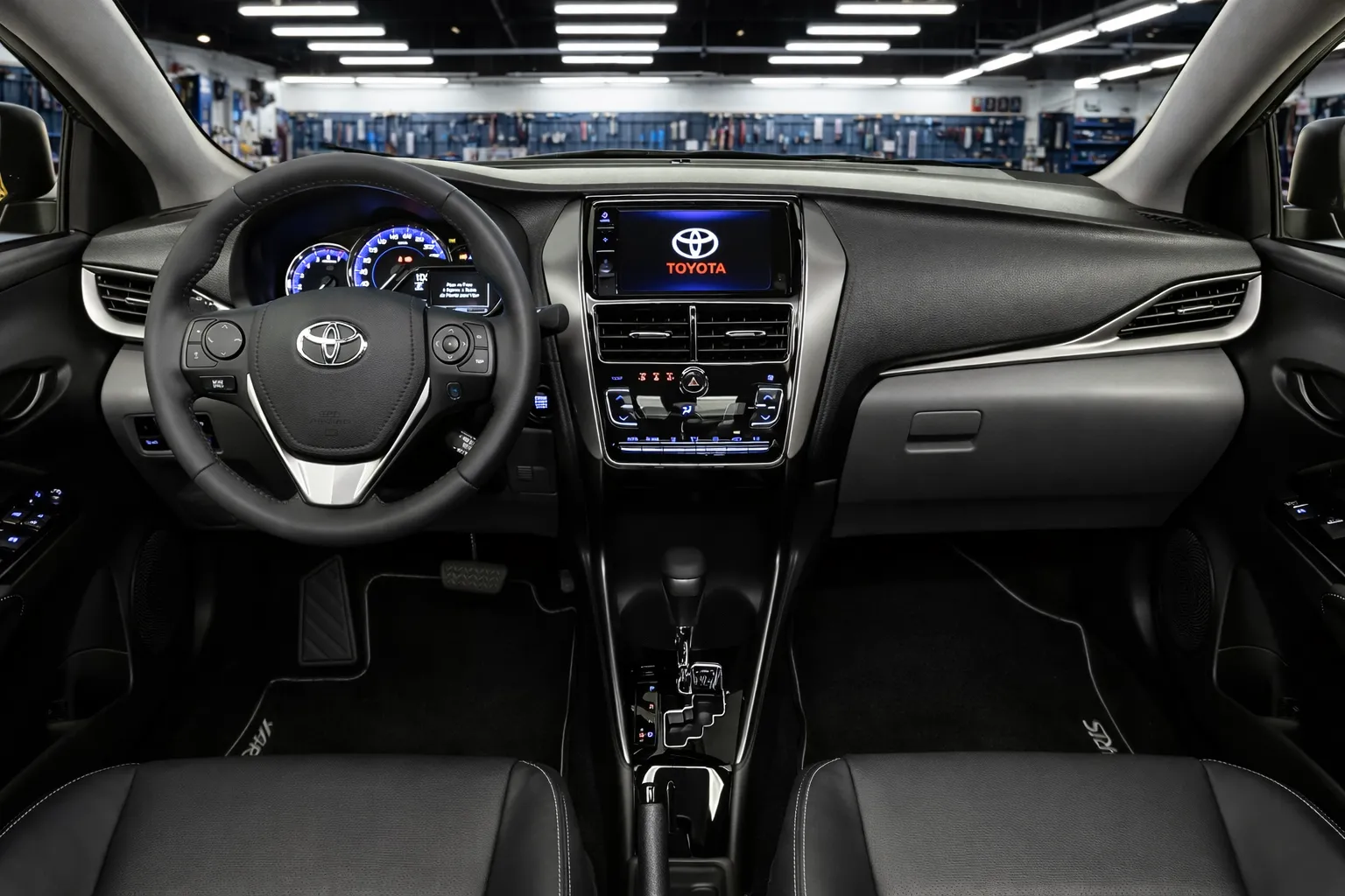 Cabine do Toyota Yaris 2023