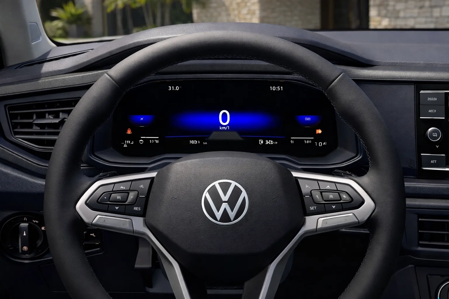 Painel e cabine do Volkswagen Polo 2023