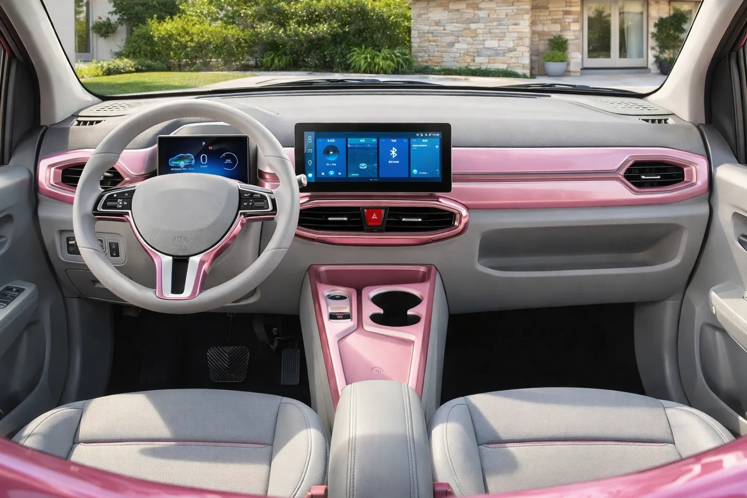 Interior moderno do JAC E-JS1 2026