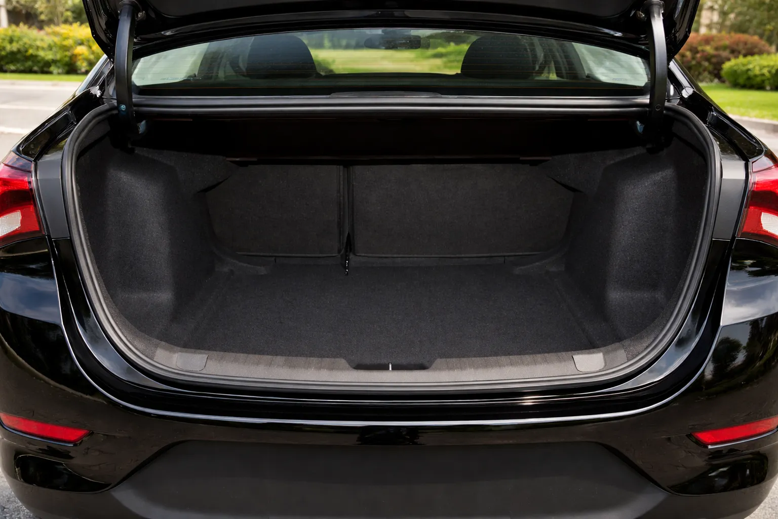 Porta-malas do Chevrolet Onix Plus aberto