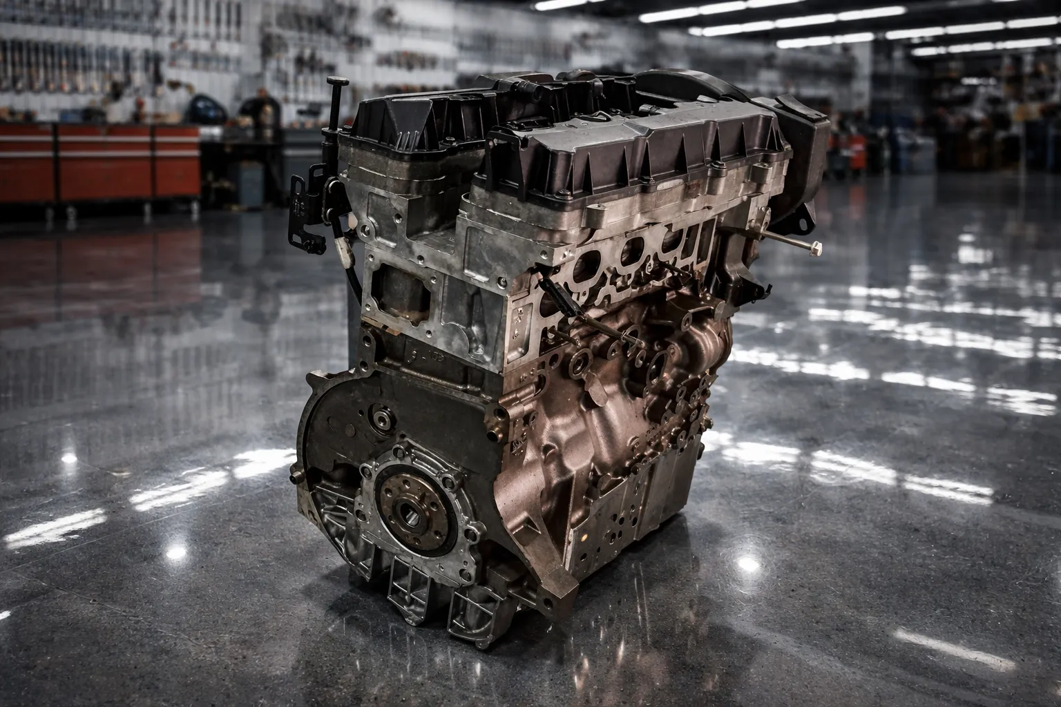 Motor 1.6 Peugeot em oficina