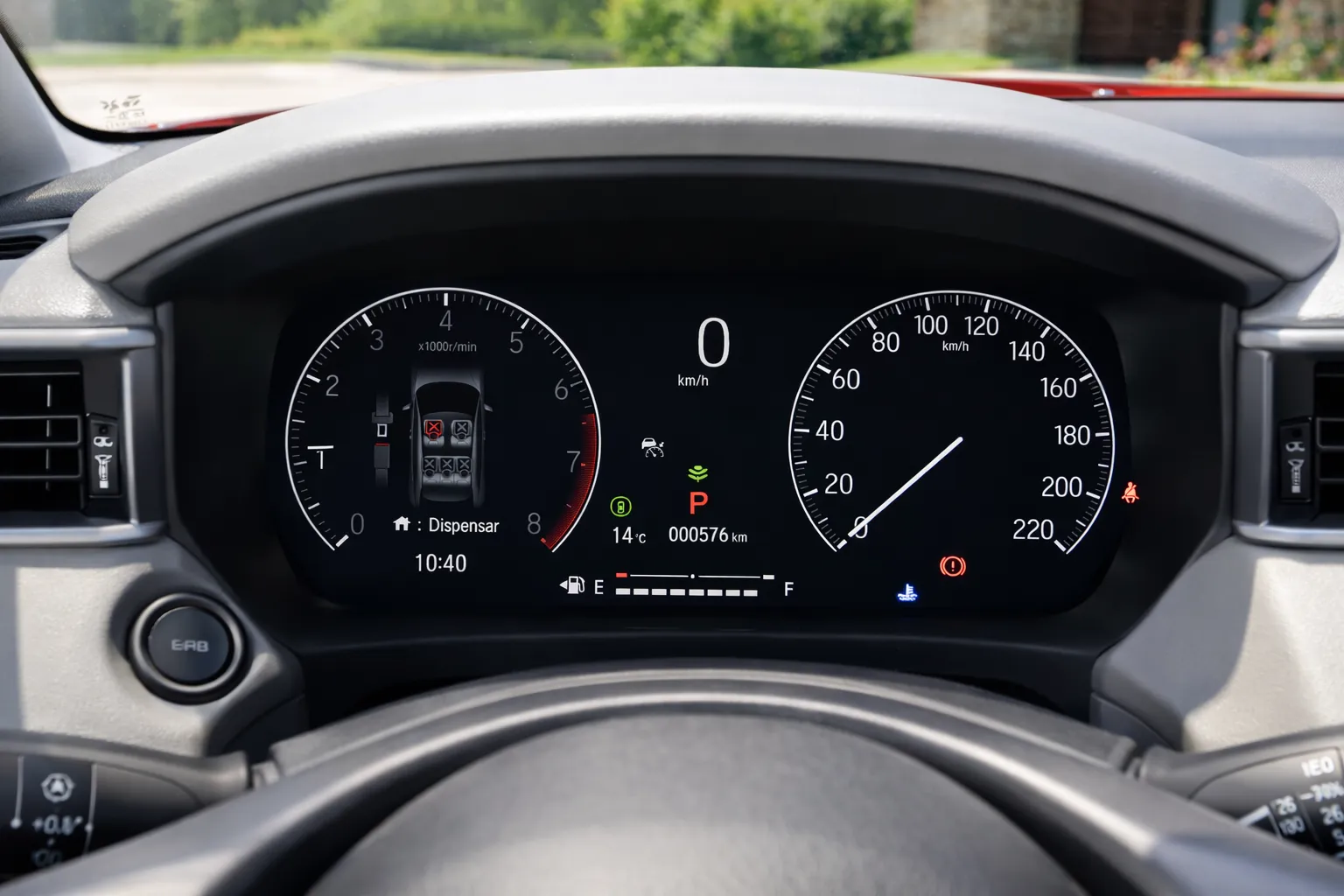 Painel digital do Honda HR-V 2026