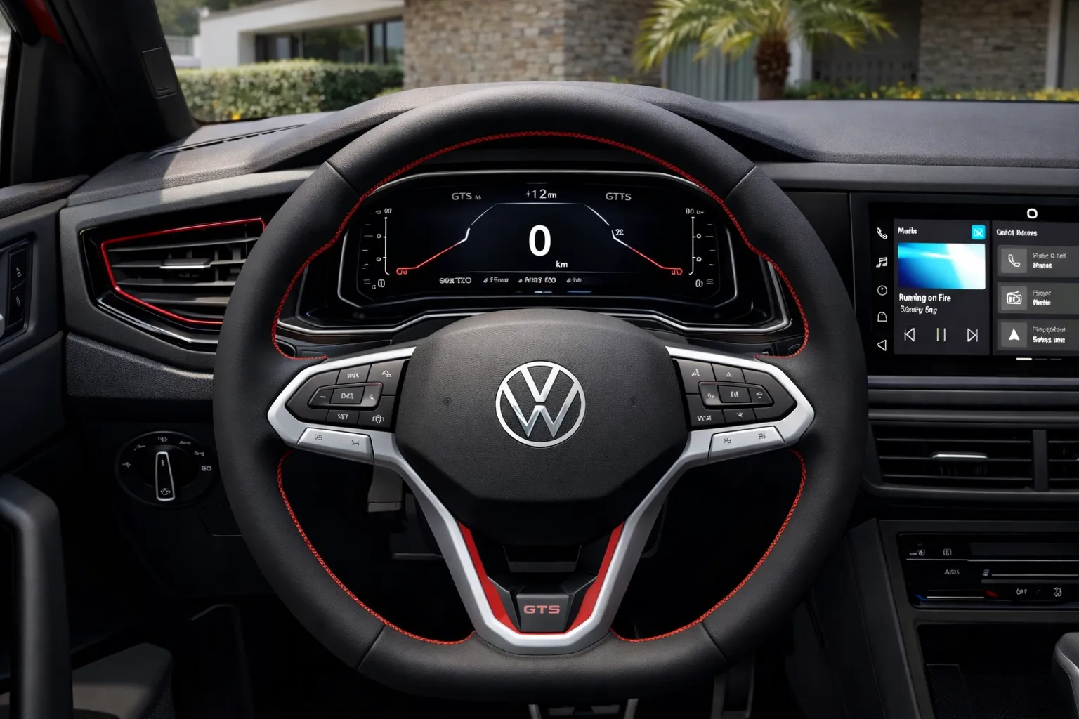 Perspectiva do motorista no Polo GTS