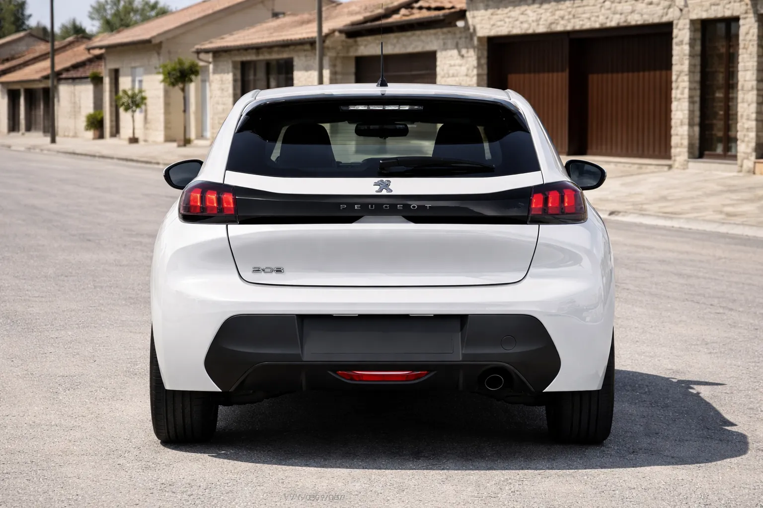 Peugeot 208 Active 1.6 AT PCD 2023 seminovo em rua residencial ensolarada