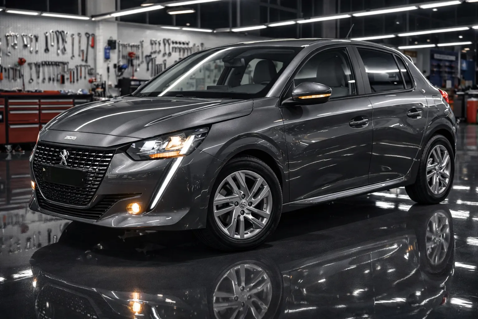 Peugeot 208 em manutenção