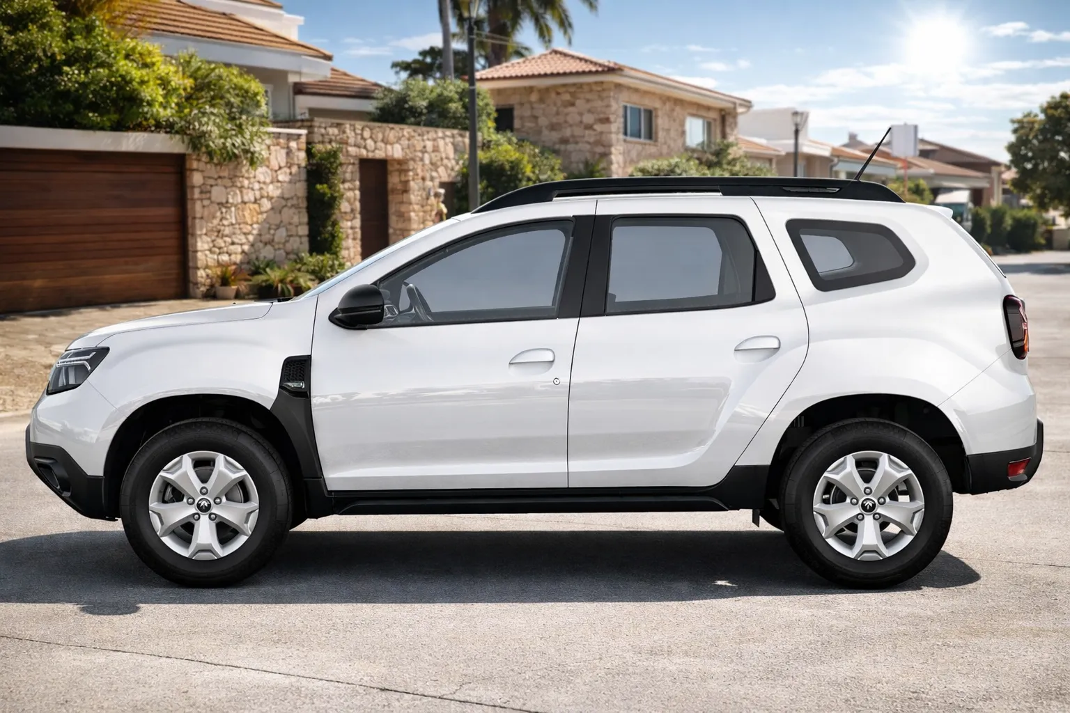 Renault Duster em rua residencial