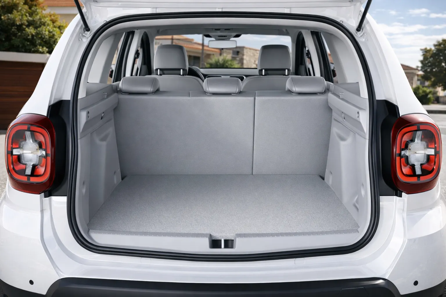 Porta malas aberto Renault Duster 2026