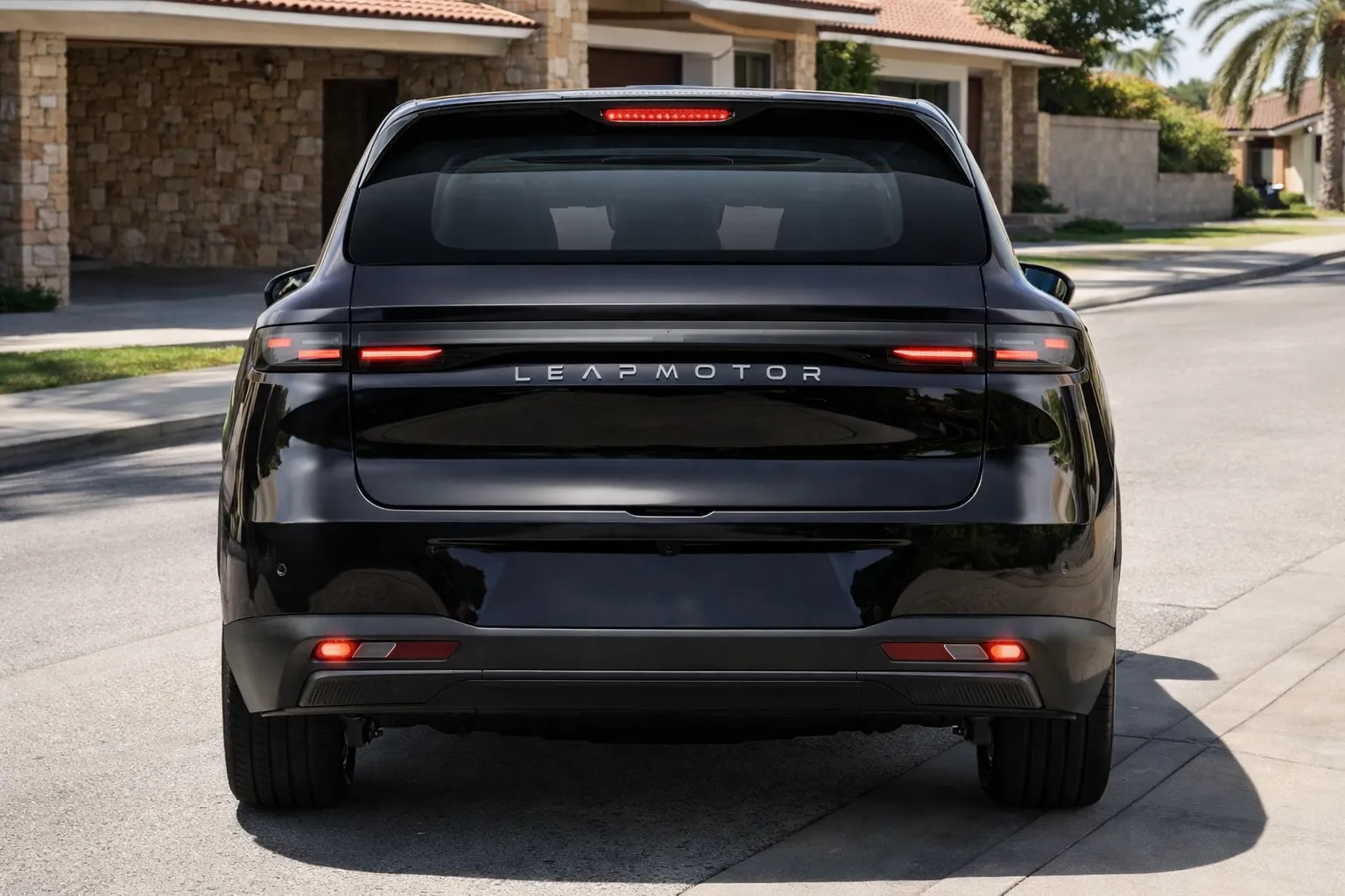 Vista traseira do Leapmotor B10