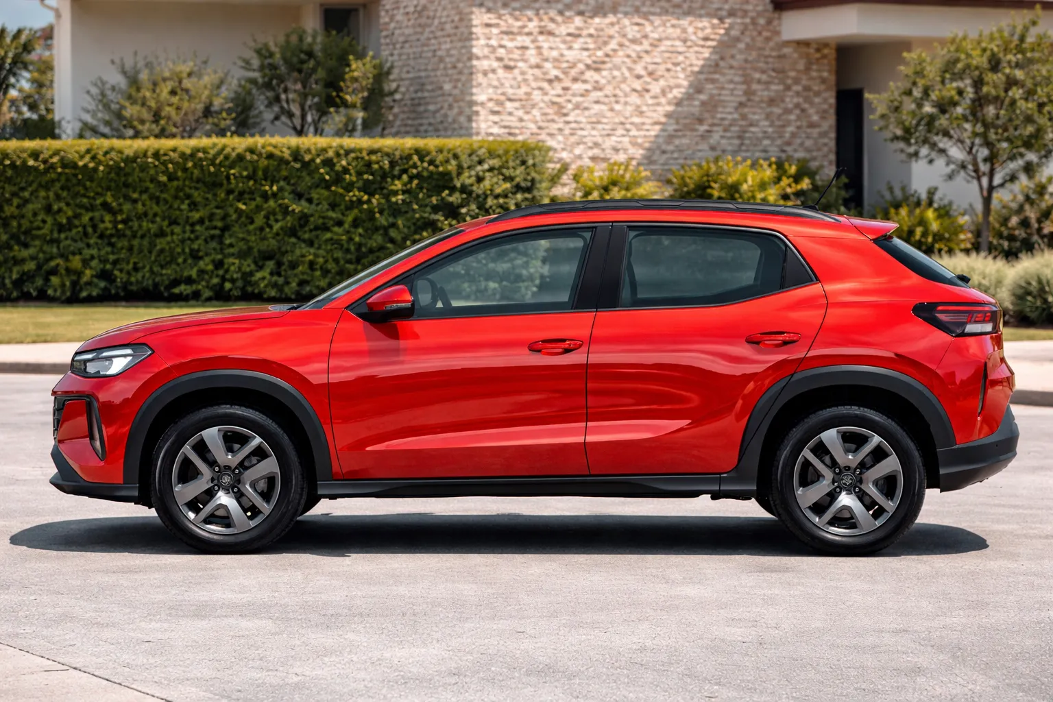 Volkswagen Tera em frente a casa moderna 1