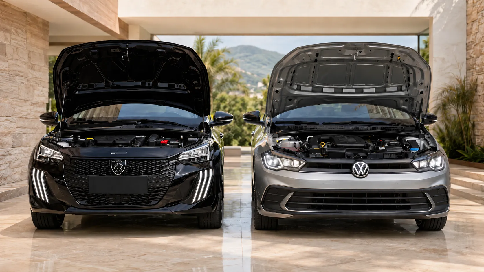 Comparativo de carros zero km: Polo Sense 1.0 TSI vs Peugeot 208 Active Turbo em motor, consumo e revenda