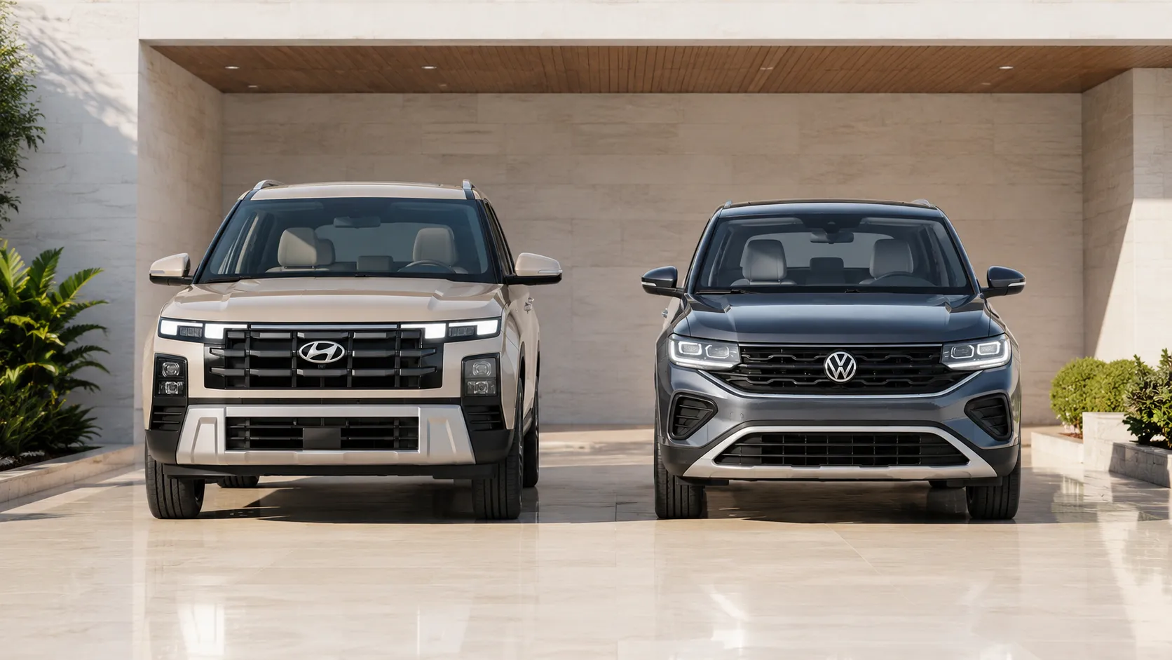 Comparativo de carros zero km: Hyundai Creta Action 2026 vs Volkswagen T-Cross Sense 2026 em preço, motor, consumo e revenda