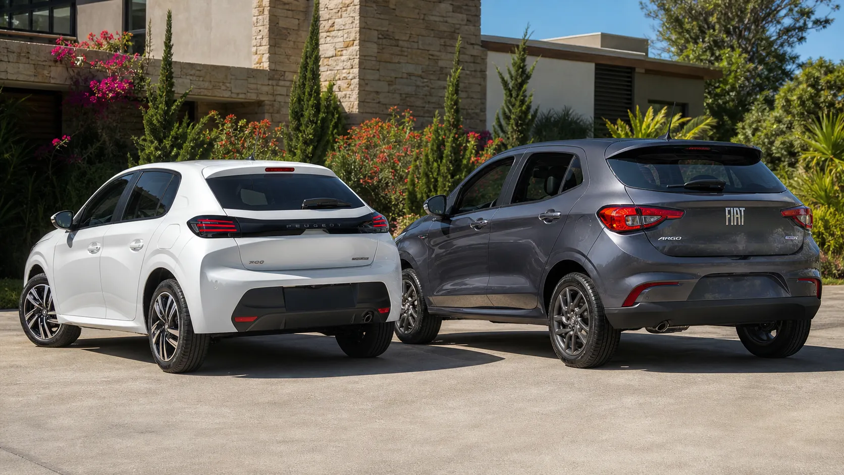 Comparativo PCD 2026: Peugeot 208 Turbo ou Fiat Argo 1.3 CVT, qual hatch vale mais?