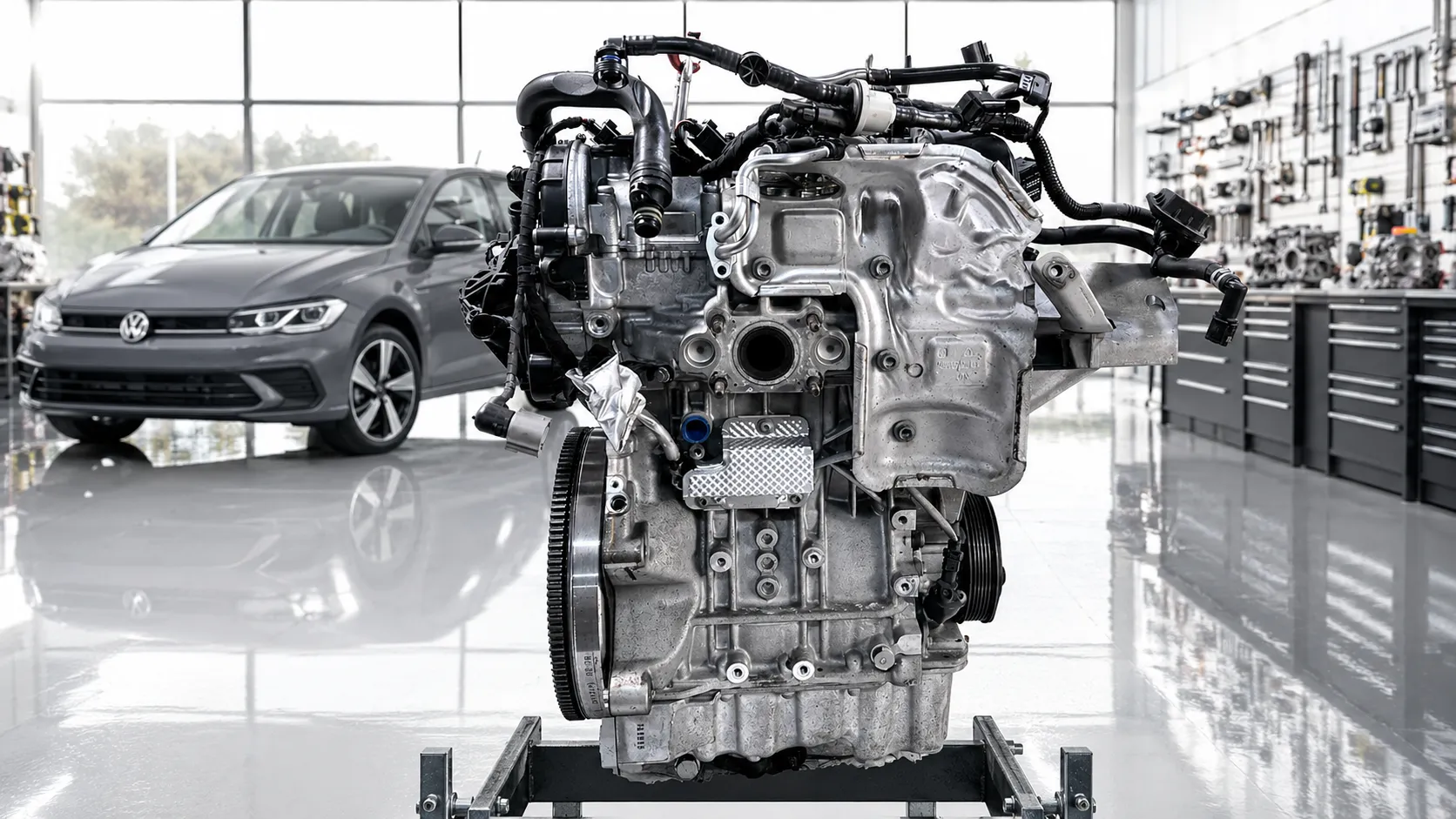 Ficha técnica explicativa de motores e câmbio do VW Polo 1.0 170 TSI AT6 2026