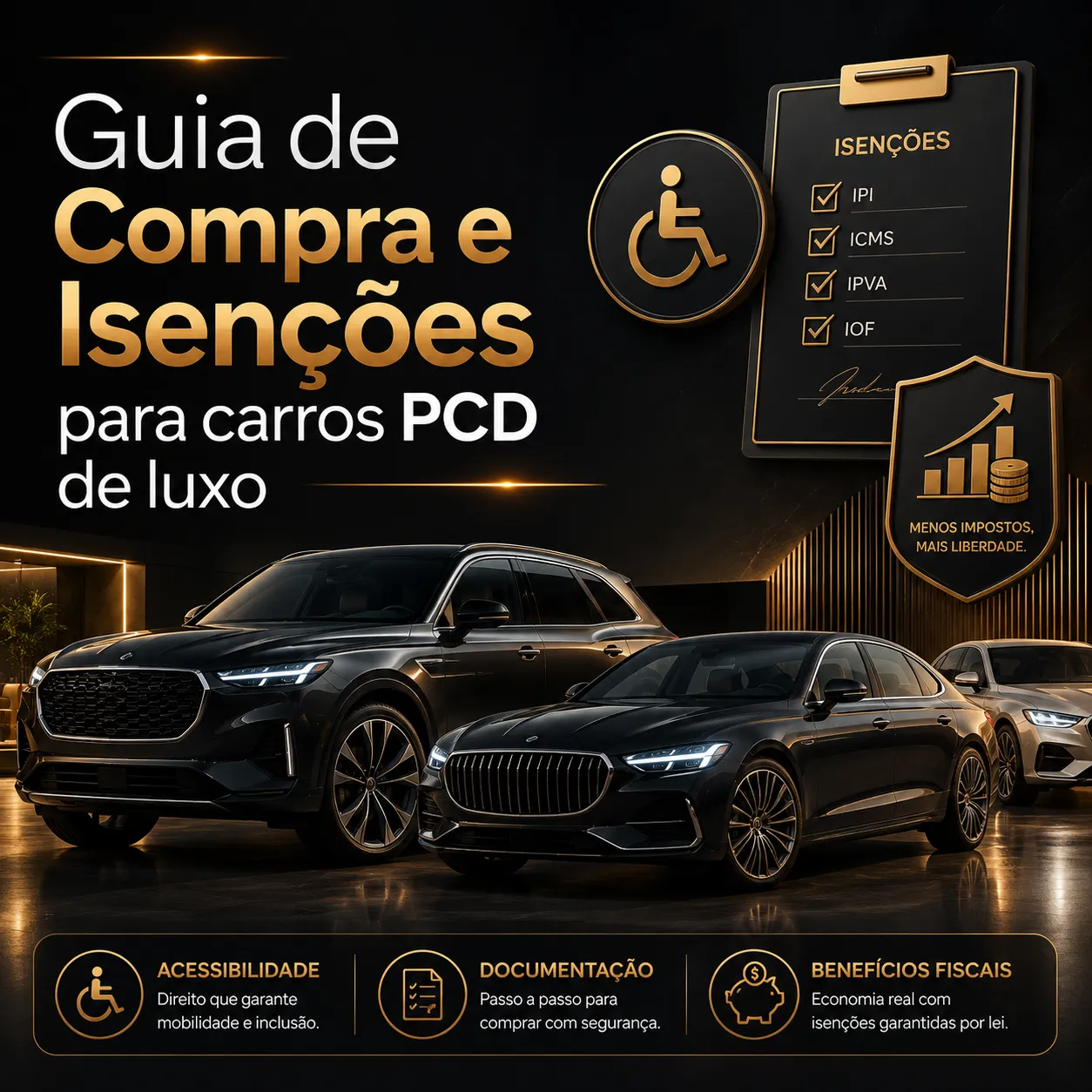 Guia de Compra e Isenções para carros PCD de luxo