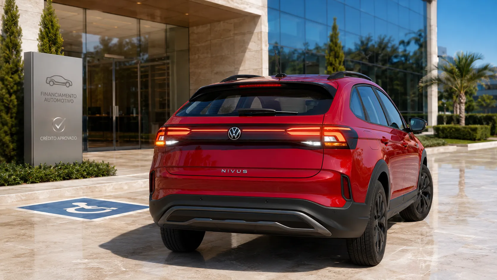 Financiamento Volkswagen Nivus Sense 1.0 TSi AT6 2027 PCD: parcela baixa pode esconder o custo real