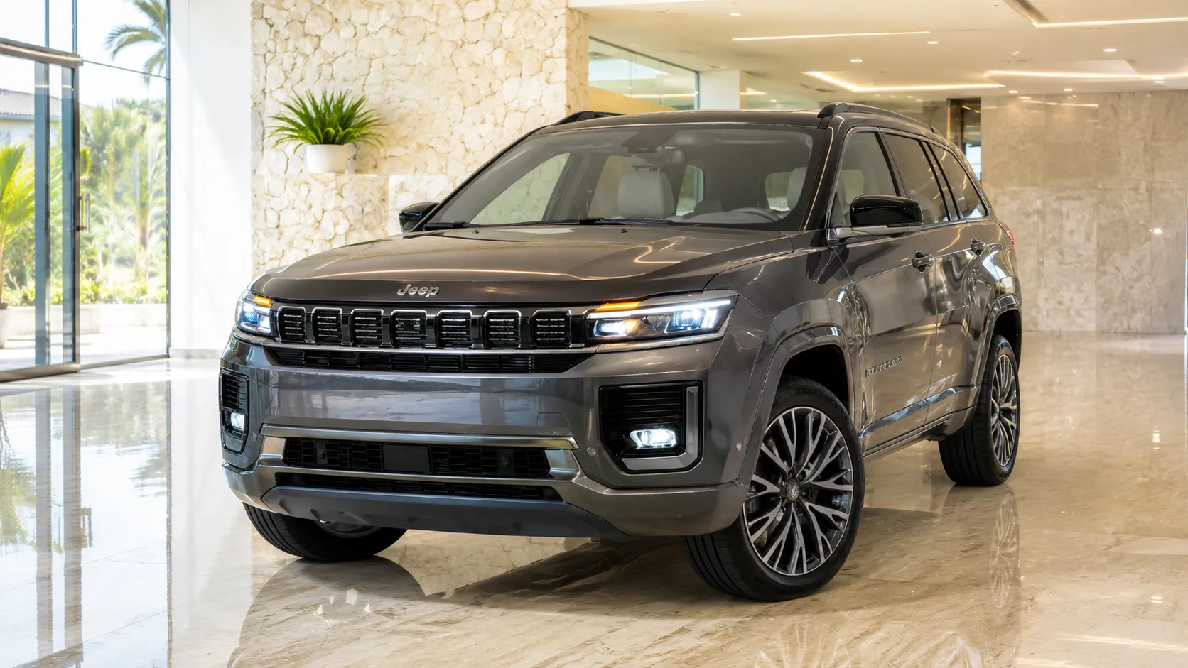 Jeep Commander Overland MHEV 2027 mira o PCD Premium com 7 lugares, ADAS e pacote de luxo