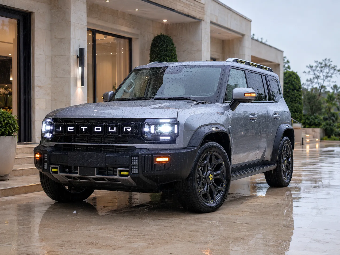 Jetour T2 1.5 AWD ano 2026 Híbrido plug-in: SUV médio eletrificado com visual de jipe, bateria de 26,7 kWh e consumo urbano de até 11,4 km/l
