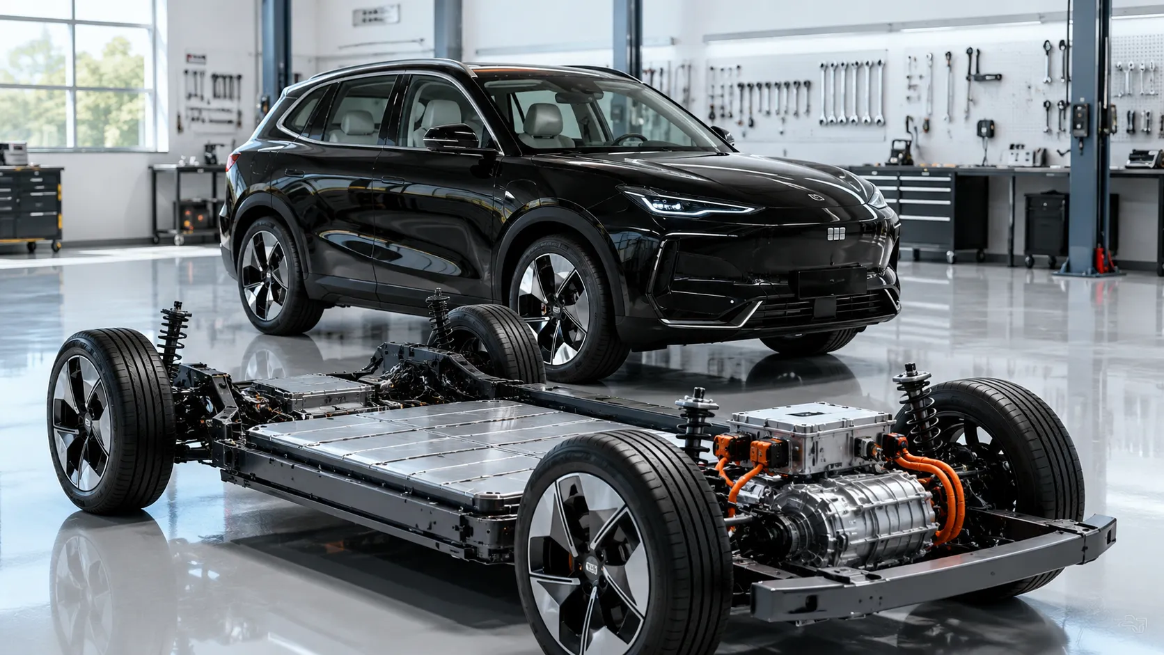 Guia oficina mecânica PCD carros elétricos Geely EX5 Pro 2026 em manutenção