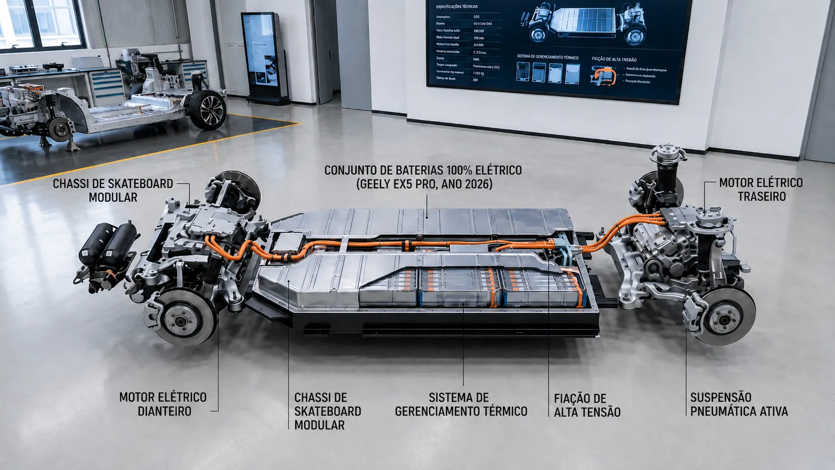 Geely EX5 Pro 2026 PCD: guia de oficina para bateria, recarga e compra segura
