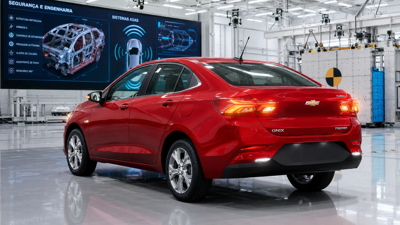 Chevrolet Onix Sedan 1.0 Turbo AT6 PCD 2027: segurança, ADAS e estrutura realmente protegem?