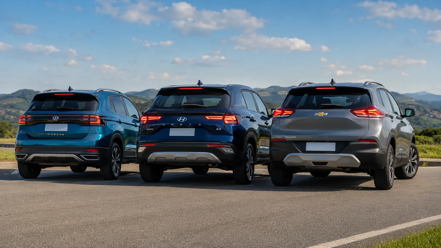 Carros seminovos 2026: T-Cross, Creta e Tracker 1.0 Turbo sob pressão — qual motor aguenta mais e bebe menos?