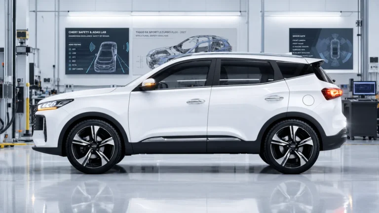 Tiggo 5X Sport 2027 PCD: o SUV que exige olhar técnico sobre estrutura, ADAS e segurança real