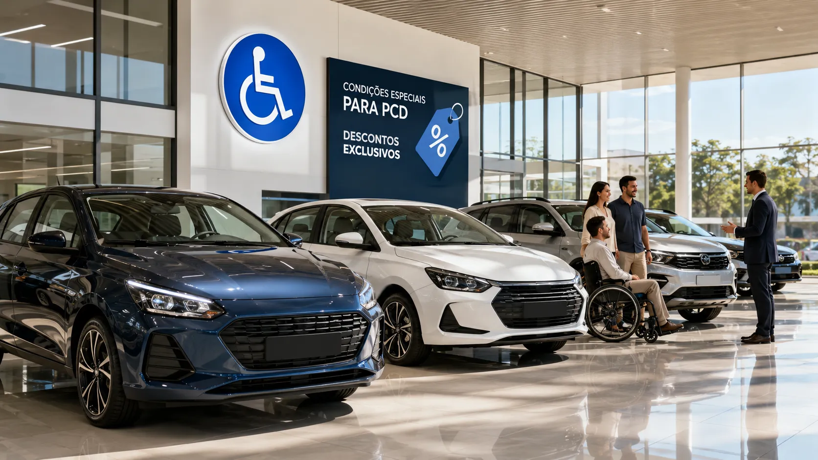 Carros PCD 2027: a lista que separa isenção, bônus de fábrica e desconto de concessionária